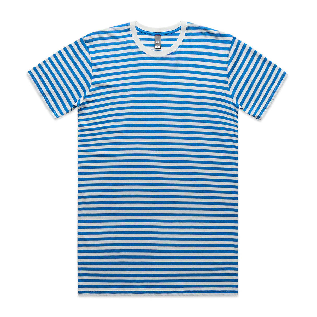 STAPLE STRIPE TEE NATURAL/MID BLUE