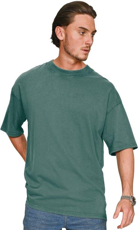 Casual Ringspun 150 Acid Wash Oversize Extended Neck T
