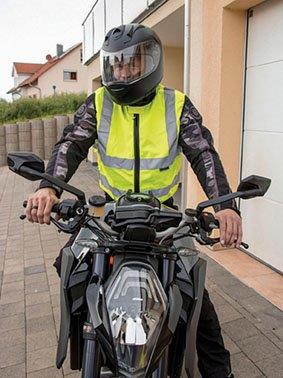 Korntex# High Vis Bikers Vest