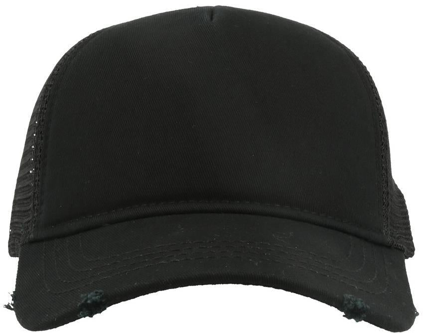 Atlantis Rapper Destroyed 5 Panel Weathered Trucker Cap