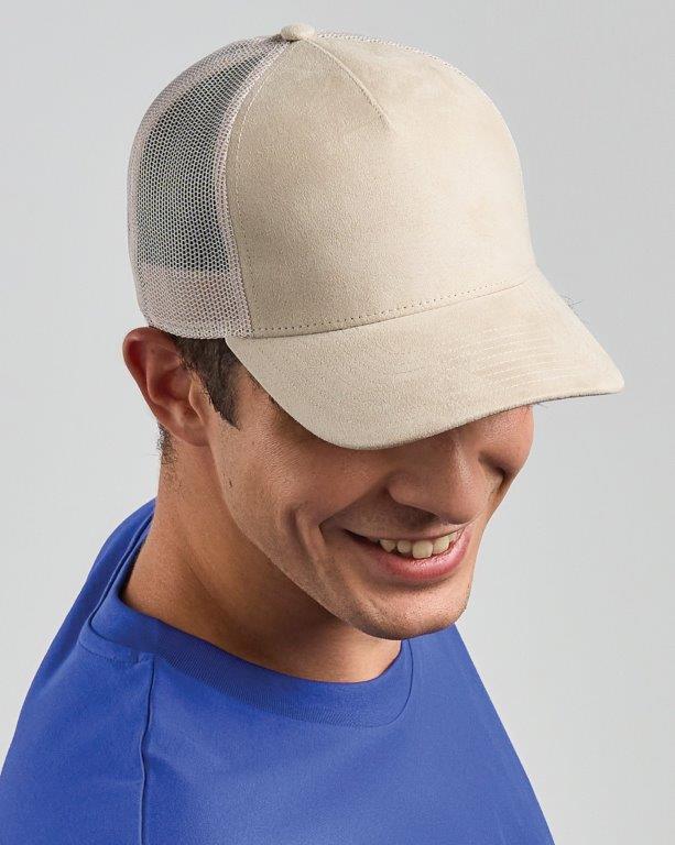 Atlantis# Rapper Suede 5 Panel Trucker Cap