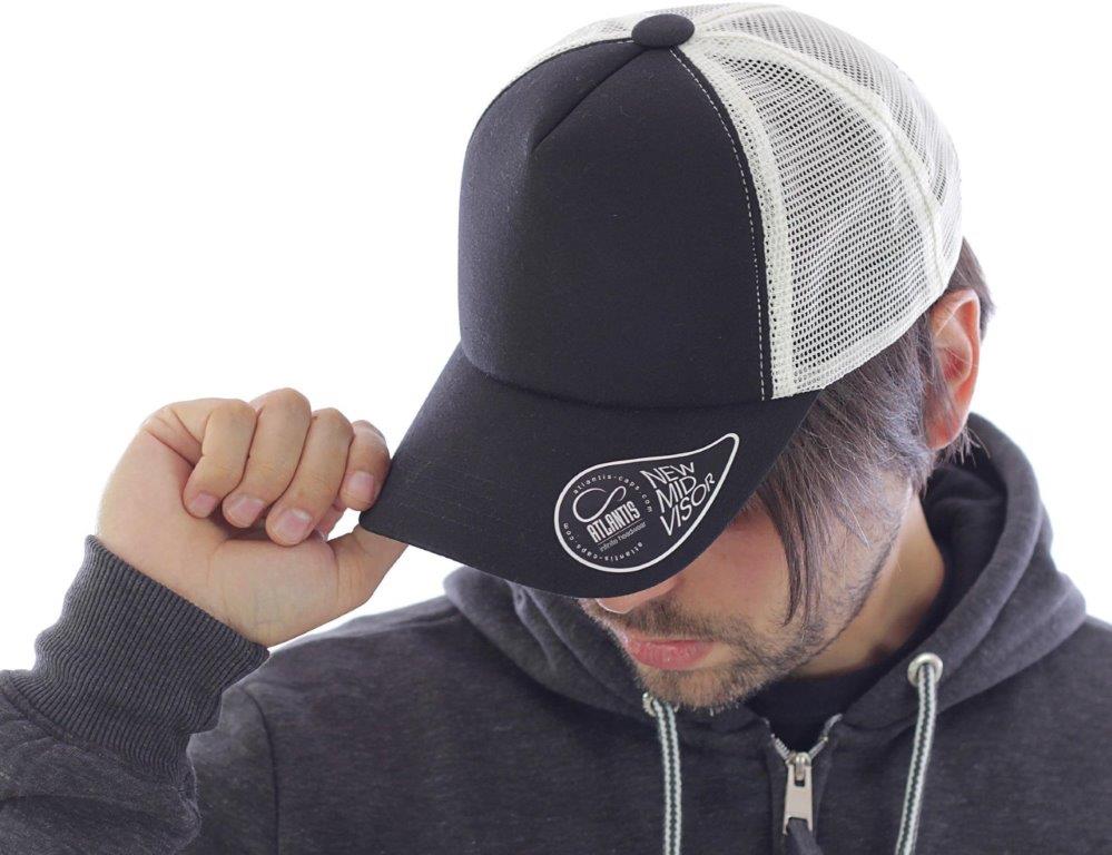 Atlantis Record Mid Visor 5 Panel Trucker Cap