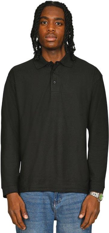 Casual Classic Polycotton L/S Pique Polo 190gm