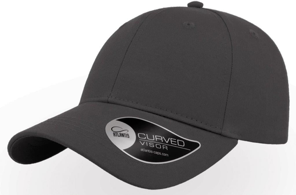 Atlantis Hit S Twill Curved Visor 6 Panel Sustainable Structured Cap