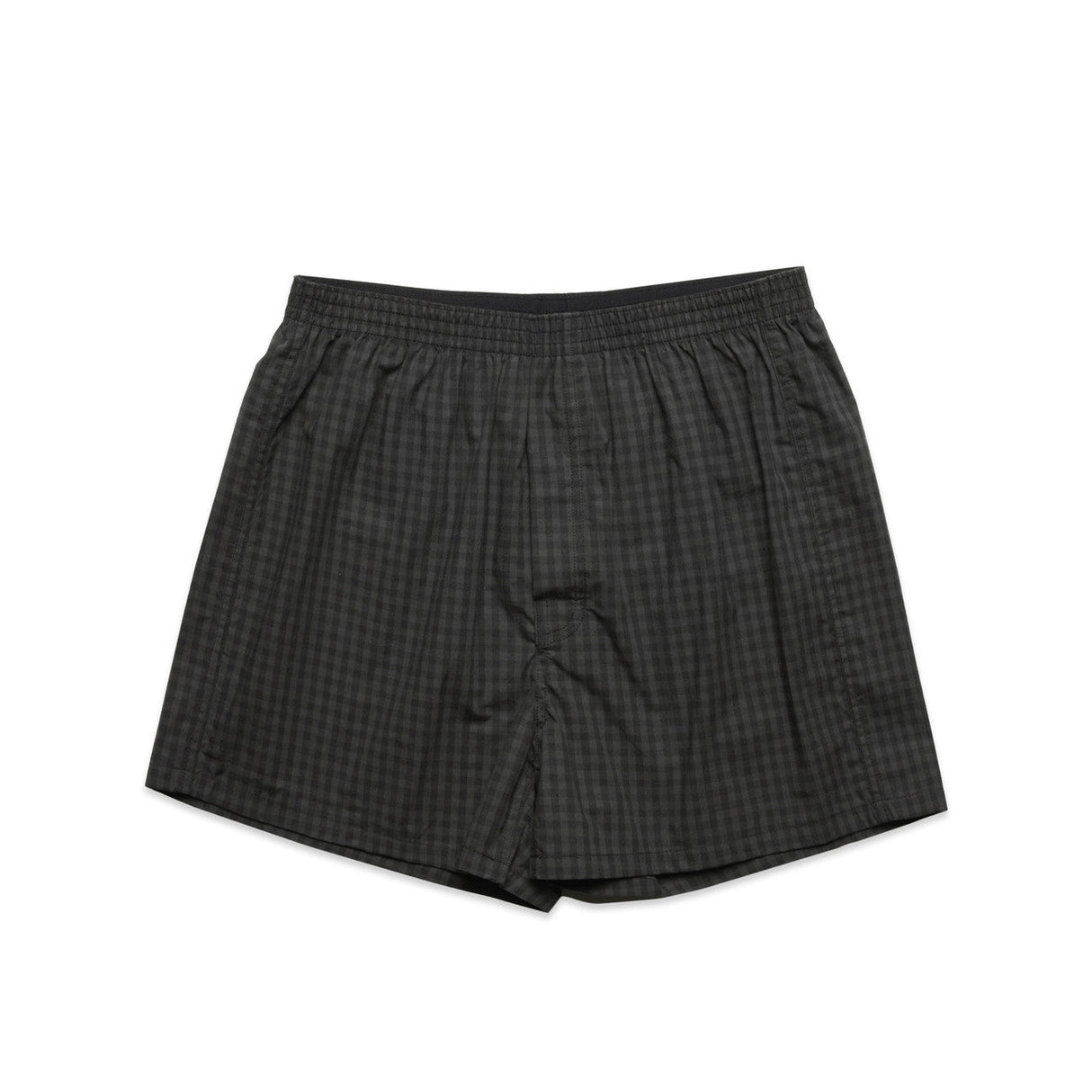 BOXER CHECK SHORTS/COAL