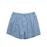 BOXER FINE STRIPE SHORTS MID BLUE/NATURAL