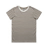 MAPLE STRIPE TEE NATURAL/WALNUT