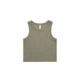 Wo's Organic Rib Crop Tank | 4064G