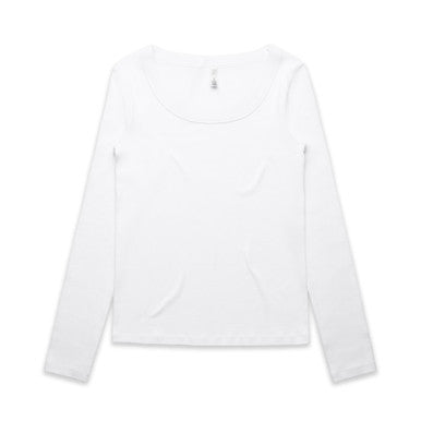 Wo's Organic Rib L/S Tee | 4075