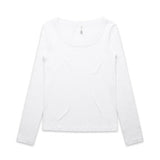 Wo's Organic Rib L/S Tee | 4075