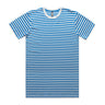 STAPLE STRIPE TEE NATURAL/MID BLUE
