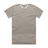 STAPLE STRIPE TEE NATURAL/WALNUT