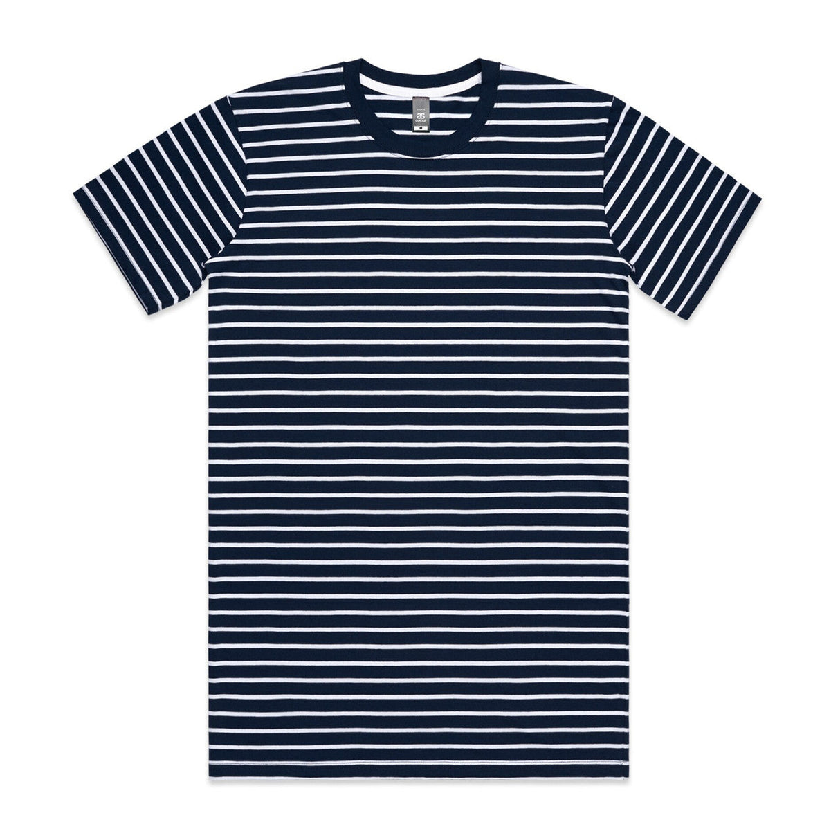 STAPLE STRIPE TEE NAVY/WHITE