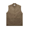 CANVAS HEAVY VEST WALNUT