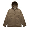 CANVAS HOODED JACKET WALNUT