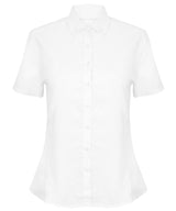 Women's modern short sleeve Oxford shirt