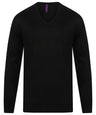 Cashmere touch acrylic v-neck jumper