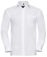 Long sleeve pure cotton easycare poplin shirt
