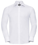 Long sleeve herringbone shirt