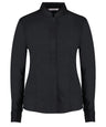 Women's mandarin collar shirt long-sleeved (tailored fit)