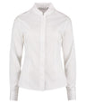 Women's mandarin collar shirt long-sleeved (tailored fit)