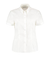 Women's corporate Oxford blouse short-sleeved (tailored fit)