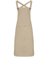Cross back 'barista' bib apron