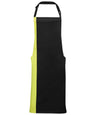 Contrast bib apron