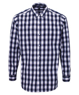 Mulligan check cotton long sleeve shirt