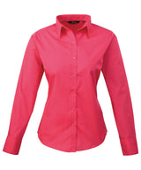 Women's poplin long sleeve blouse