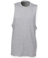 High neck slash armhole vest