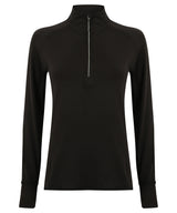 Women's long-sleeved ¼ zip top