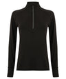 Women's long-sleeved ¼ zip top