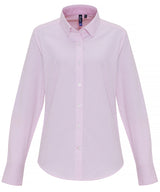 Women's cotton-rich Oxford stripes blouse