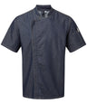 Chef's zip-close short sleeve jacket