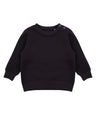 Crew neck sweatshirt with shoulder poppers