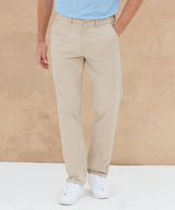 Stretch chinos with flex waistband