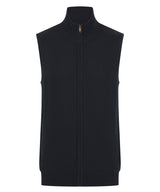 Sleeveless zip-through jumper