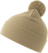 Atlantis Wind S Pompom Recycled Beanie Double Skin Cuffed