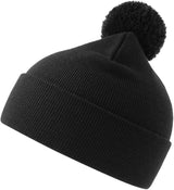 Atlantis Wind S Pompom Recycled Beanie Double Skin Cuffed