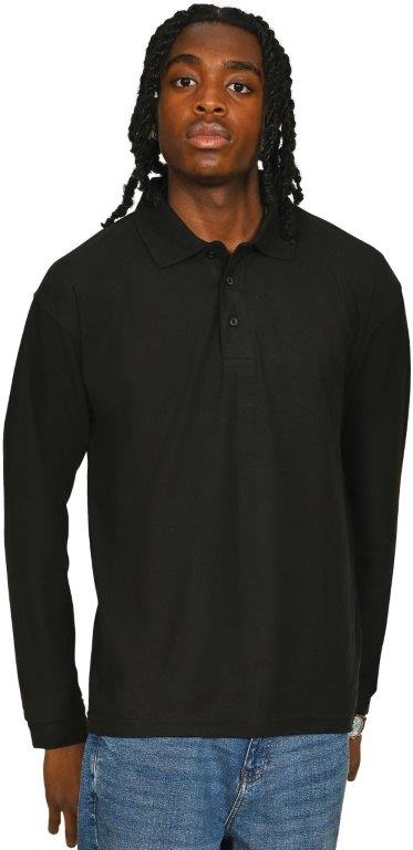 Casual Classic Polycotton L/S Pique Polo 190gm