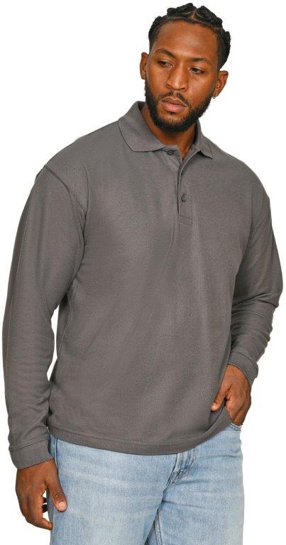 Casual Classic Polycotton L/S Pique Polo 190gm