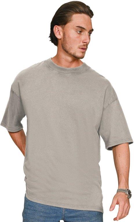 Casual Ringspun 150 Acid Wash Oversize Extended Neck T