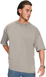 Casual Ringspun 150 Acid Wash Oversize Extended Neck T