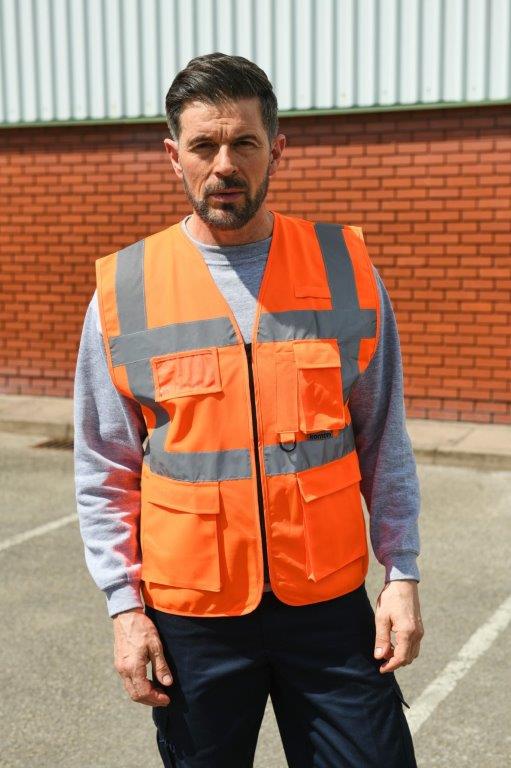Korntex# High Vis Executive Multifunction Safety Vest