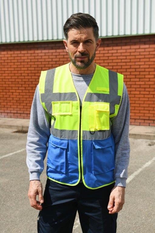 Korntex# High Vis Executive Multifunction Safety Vest
