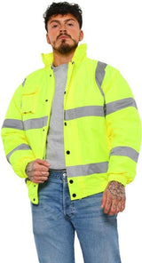 Warrior Tulsa Hi Viz Bomber Jkt