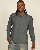 Casual Classic Polycotton L/S Pique Polo 190gm