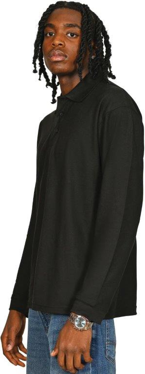 Casual Classic Polycotton L/S Pique Polo 190gm