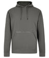 Regular fit piqué hoodie with zipped pocket